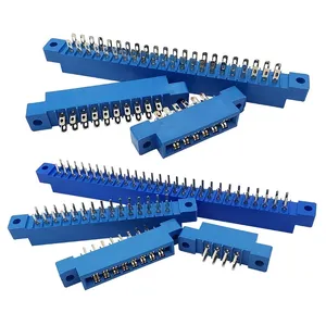 Blue 805 Series 3.96mm Pitch PCB Mounting Edge Card Connector Connecting Finger Socket Female 8P/12/20/24/30/36/44/56/72Pin