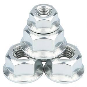 Écrou hexagonal à bride autobloquant tout en métal, en acier inoxydable 304, avec insert en nylon antidérapant, fabriqué par Yaente Factory - Product Image 5
