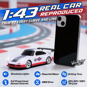 YT 1/43 Échelle Professionnel RC Drift Cars Mini Indoor Racing avec Long Temps de Conduite 2.4Ghz Télécommande Jouets pour Enfant Adulte Cadeau - Product Image 2