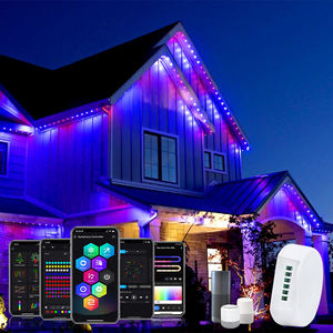 RGBW IP67 impermeable inteligente LED Pixel Strip 30mm Navidad vacaciones iluminación 12V <span class=keywords><strong>App</strong></span>/Wifi Control PC cuerpo paisaje - Product Image 4