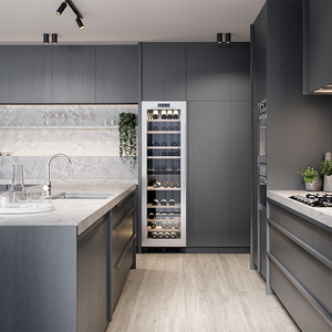 Mobili per Tutta la Casa in Stile Moderno e Minimalista, Armadi da Cucina Economici con Piani di Lavoro in Quarzo, Materiali in Legno e MDF - Product Image 1