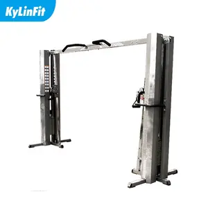 Gym Cable Crossover Multi-Maschinen trainer mit 75kg * 2 Eisen gewichts stapel