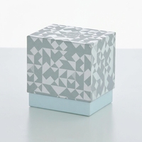 Boîte cosmétique en papier texturé de luxe, boîte en papier artistique, boîte à parfum, emballage cadeau pour flacon de parfum