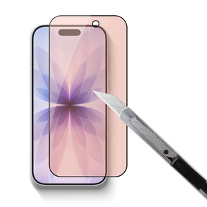 Ánh Sáng Màu Đỏ Ngăn Chặn Căng Mắt Chống Lóa Chống-Vân Tay 17 Loạt Điện Thoại Tempered Glass Bảo Vệ Màn Hình Cho <span class=keywords><strong>iPhone</strong></span> 17 Pro Không Khí - Product Image 4