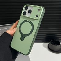 Coque de téléphone 2026 tendance, simple, avec support métallique pliable, magnétique et antidérapante, sensation agréable au toucher pour iPhone 17 16 15 14 13