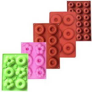 Molde de Silicona Personalizado para Hornear, Libre de BPA, Apto para Lavavajillas, Antiadherente, Redondo, con Forma de Flor, para Pasteles, Galletas y Donuts - Product Image 1
