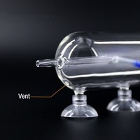 Pompes et accessoires, oxygénateur d'aquarium à haute dissolution, gobelet en verre à bulles d'air