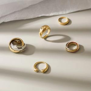 Smooth Stainless Steel Multi Color <b>Ring</b> Simple <b>Plain</b> <b>Ring</b> - Product Image 6