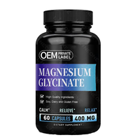 Capsules de glycine et de magnésium, 60 unités, végétaliennes, naturelles, sans gluten, complément pour adultes - Soutien immunitaire, énergie et bienfaits antioxydants