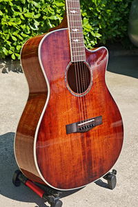 Brand Style Factory Price Cutaway Solid <b>Top</b> Vintage Colour Gloss Acoustic Guitar for Adult - Product Image 3