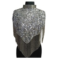 Cape à paillettes perlées la plus vendue pour femmes, élégante et idéale pour les événements formels et les célébrations, disponible à un prix avantageux
