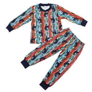 Vente en gros de pyjamas deux pièces pour enfants ensembles de vêtements de Noël vêtements de nuit de haute qualité pour tout-petits bébés filles modèle personnalisé - Product Image 6