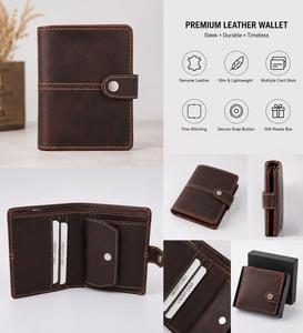 Luxury Genuine Leather <b>Wallet</b> for Men with Coin Pocket and Secure <b>Card</b> Organization Available for Sale from India - Product Image 4
