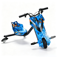 Kart électrique portable en acier au carbone pour enfants, trois roues, moteur 36V 350W, batterie 3.0AH, roues 6.5'' et 8'', pour adultes, utilisation extérieure
