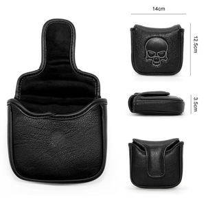 Housse de putter de golf en cuir PU brodée, prix d'usine, pour mallet putter - Product Image 3