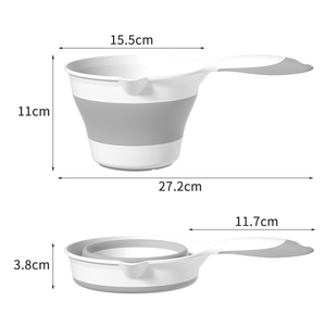 Xách Tay Gấp Xô Tiết Kiệm Không Gian Gấp Nhựa Có Thể Gập Lại Xô Đóng Mở Xô Cho Gia Đình Ngoài Trời Cắm Trại Bãi Biển - Product Image 2