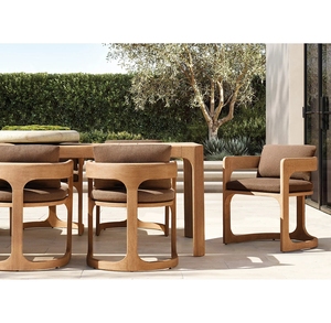 Nouvelle conception de meubles de jardin d'extérieur, table et chaises de salle à manger en teck pour l'extérieur, ensemble de salle à manger en teck pour hôtel et patio - Product Image 1