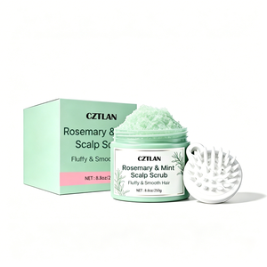Exfoliante Capilar de Romero y Menta de Marca Privada para Tratamiento del Cuero Cabelludo, Limpieza Profunda, Control de Grasa, Masaje Capilar y Calmante - Product Image 1
