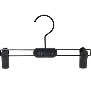 Storage Hanger Metal Hook Wooden Hanger Clothing Luxury Wardrobe Wooden Metal Trouser Hanger