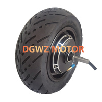 DGWZ 11 pouces 100/65-6.5 90/65-6.5 48v60v72v 3000w moyeu sans brosse sans engrenage double moteur moteur moteur de moyeu de Scooter électrique avec pneu de route