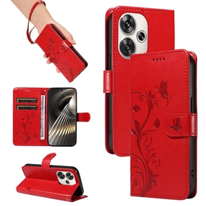 Funda de Cuero con Diseño de Mariposa y Flores para Xiaomi POCO F6 14 Ultra 13 <span class=keywords><strong>Pro</strong></span> 12 Lite 13T <span class=keywords><strong>12T</strong></span> <span class=keywords><strong>Redmi</strong></span> A3 Turbo3 5G - Product Image 2
