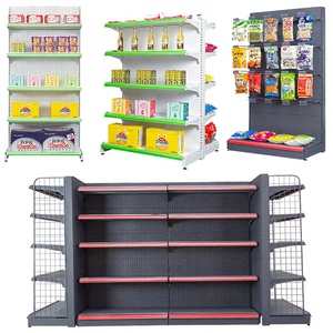Étagères de présentation légères, gondoles pour supermarchés, dimensions personnalisables, acier laminé à froid, simple face - Product Image 2