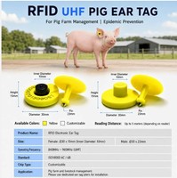 Etiqueta de Identificación Animal de TPU a Precio de Fábrica, Etiqueta RFID para Orejas de Ganado, Cerdos y Animales de Granja