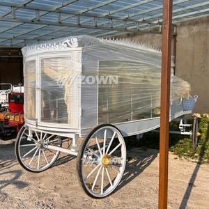 Carro Fúnebre Eléctrico de Alta Calidad con Columnas Romanas para Desfiles Fúnebres - Product Image 3