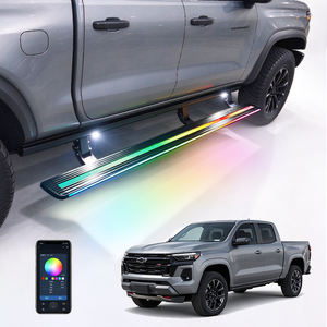 Marchepied électrique en alliage d'aluminium WJ pour Chevrolet Colorado 17-25, accessoires tout-terrain pour pick-up, capacité de charge de 300 kg / 600 lb - Product Image 1
