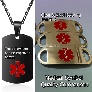 Vòng Cổ Cảnh Báo Y Tế Tùy Chỉnh Thẻ ID Y Tế Khắc Bằng Thép Không Gỉ Cho Chó Mặt Dây Chuyền Cảnh Báo Khẩn Cấp Cho Nam Nữ Trẻ Em - Product Image 2