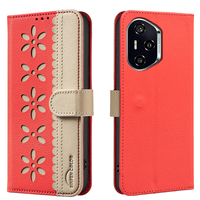 Mix Color Flower Leder Brieftasche Stand Phone Case für Huawei Honor X8C 300 Pro 5G 300 Ultra X9C Magic 6 7 Lite Flip Karten halter