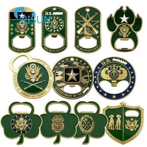 Porte-monnaie commémoratif en métal personnalisé pour les forces de l'USAF, de la USMC et de la USN, avec ouvre-bouteille, pour les vétérans - Product Image 3