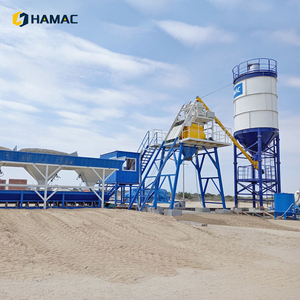 HZS50 High Performance Concrete Batching Plants Fixed Ready Mixed Cement Mixer <b>Aggregate</b> Concrete Mixing Plant - Product Image 5