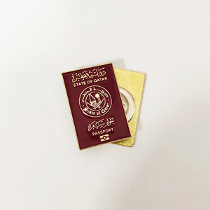Bán Buôn Kim Loại Mềm Men Qatar Cờ Ve Áo <span class=keywords><strong>Pin</strong></span> Nam Châm Trâm Hộ Chiếu Huy Hiệu Qatar Hình Dạng Bản Đồ Keychain Qatar Ngày Quốc Gia Quà Tặng - Product Image 4