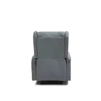 Canapé de détente moderne pour la maison, confortable et relaxant, en cuir souple, fauteuil inclinable avec accoudoirs extensibles, structure métallique fonctionnelle