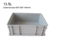 QS En Plastique Côté Ouvert Auto Pièces Bacs De Rangement Boîte de Déménagement avec Porte En Plastique Conteneurs Empilable Caisse En Plastique pour Outils De Rechange