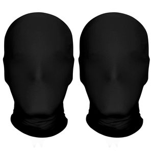 Máscara Facial Completa Negra JX para Halloween, Capucha para Adultos, Cabeza sin Rostro, Tela Morph - Product Image 6