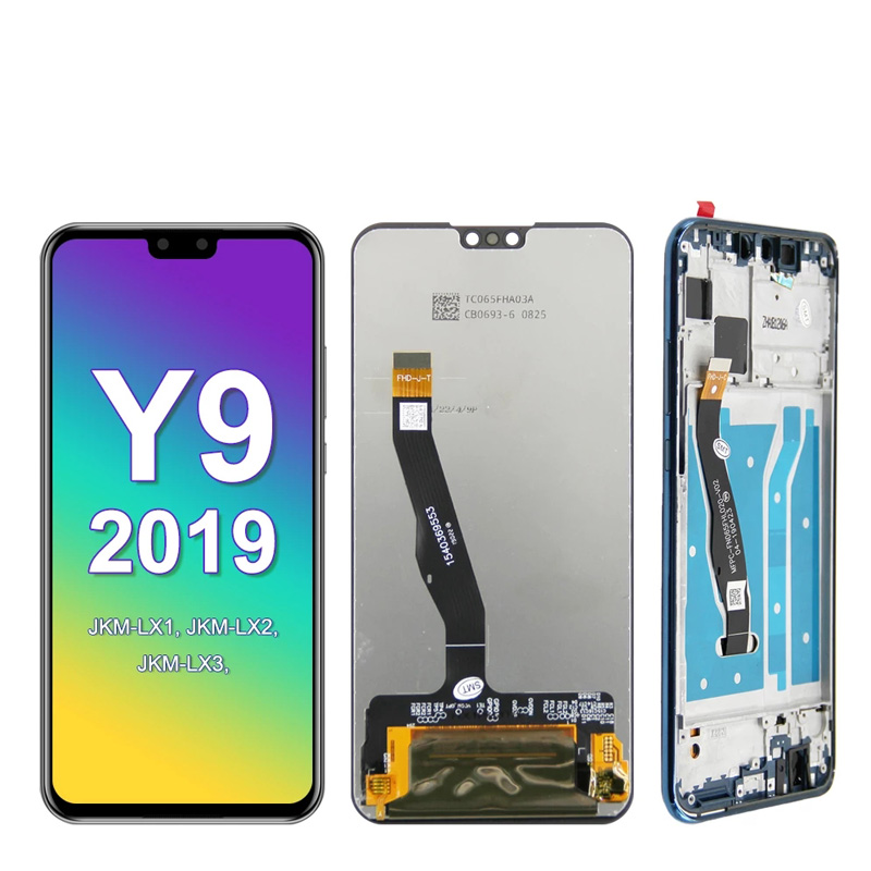 6,5 дюймов для Huawei Y9 2019 JKM-LX1 ЖК-дисплей, сенсорный экран, дигитайзер, для сборки, с корпусом, для HUAWEI Enjoy 9 P ЖК-экран