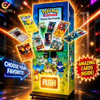 Distributeur automatique de cartes Pokémon TCG avec écran tactile de 32 pouces, paiement sans espèces et système d'identification vérifié pour cartes de jeu et cartes postales