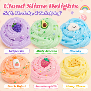 OMD/OEM venta al por mayor Unisex dibujos animados Puff monstruo algodón Slime juguete esponjoso comida plastilina arcilla para diversión educativa de los niños - Product Image 4