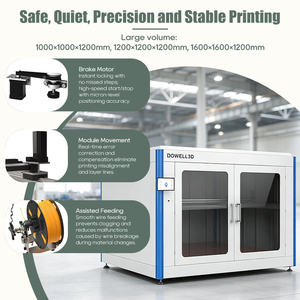 High Speed Big <b>3d</b> <b>Printer</b> DF1616-12 1600mm Large Industrial With 60c Constant Temperature Chamber - Product Image 4