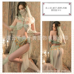 Wholesale Dunhuang-style Hanfu lingerie sets, Western Region-style dancer outfits, sexy character cross-border allure. - Product Image 3
