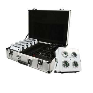 AICPOSE 4x18W LED RGBWA UV 6 en 1, Luz Par LED Inalámbrica con Batería, Mini Luz de Fiesta con Batería, DMX Inalámbrico 2.4G - Product Image 1