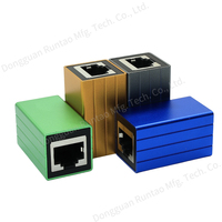 Coupleur RJ45 blindé en alliage de zinc, femelle-femelle, Cat6 Gigabit Ethernet, connecteur de câble droit, adaptateur d'extension