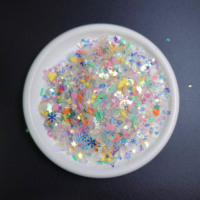 Décorations en pâte polymère pour Pâques : Mignonnes tranches de carottes et de poussins, mélange de paillettes non comestibles, 500g