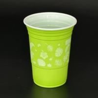 Gobelets à café jetables en PP à paroi simple de 12 oz imprimés sur mesure avec couvercles - Gobelets pour boissons chaudes pour le bureau, la maison, l'eau minérale et les jus