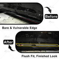 Moulures latérales de protection de porte en ABS noir de haute qualité pour Perodua Alza 2009-2016, style GR, accessoires de carrosserie