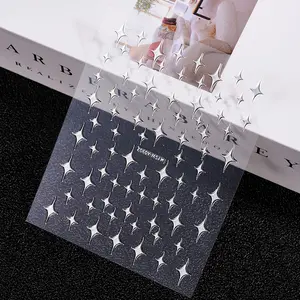 Prezzo di fabbrica Design alla moda Meteor Nail Stickers Art Fingernail decalcomanie forma di stelle