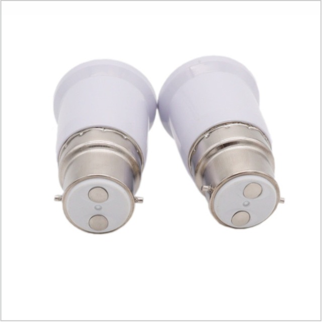Light Socket B22 to E27 to Convert Lamp Holder 80mm Extended Length Bayonet to Screw Converter B22 to E27 Lamp Base