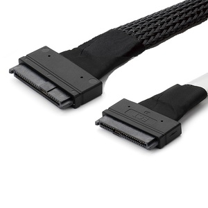 PCIe SAS .<span class=keywords><strong>2</strong></span> 68 Pin kabel SFF-8639 68Pin kabel laki-laki ke perempuan 0.6m kabel sff8639 untuk server - Product Image 2